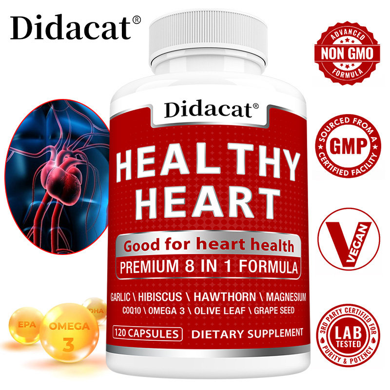 Health Wellness Usa - Heart Health Capsules with CoQ10 Omega-3