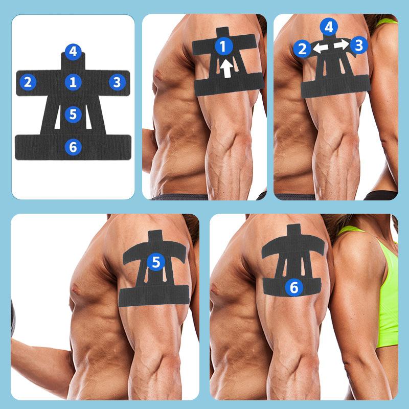 1/2Pcs Precut Kinesiology Tape - Health & Wellness Programs 评论和价格
