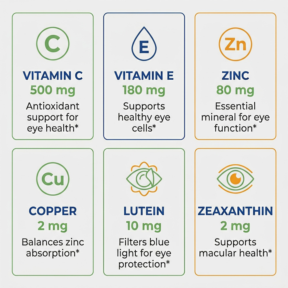 AREDS 2 Eye Capsules, Lutein & - Health Wellness Usa 评论和价格